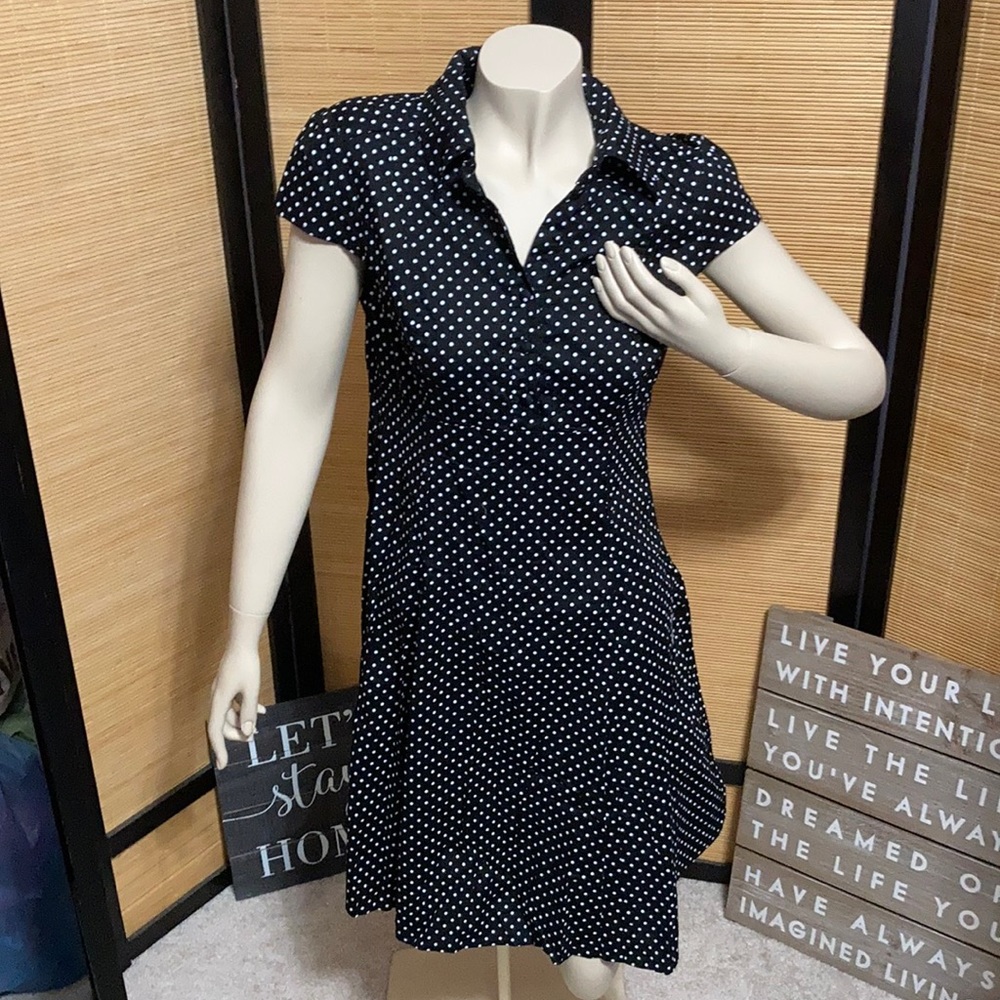 Tropical wear polka dot dress